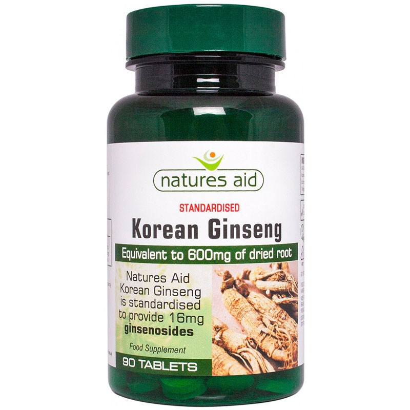 NATURES AID GINSENG COREANO 90 COMPRIMIDOS