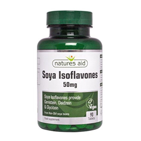 Natures Aid Isoflavonas de Soja 50mg 90 tabletas