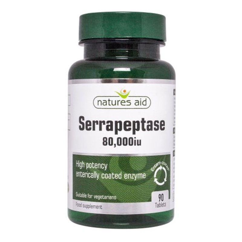 Natures Aid Serrapeptase 80.000 iu 90 tabletas