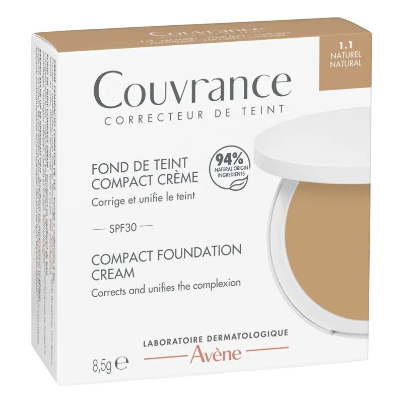 Avène Couvrance Maquillaje Crema Compacta SPF30 Color 1.1 natural