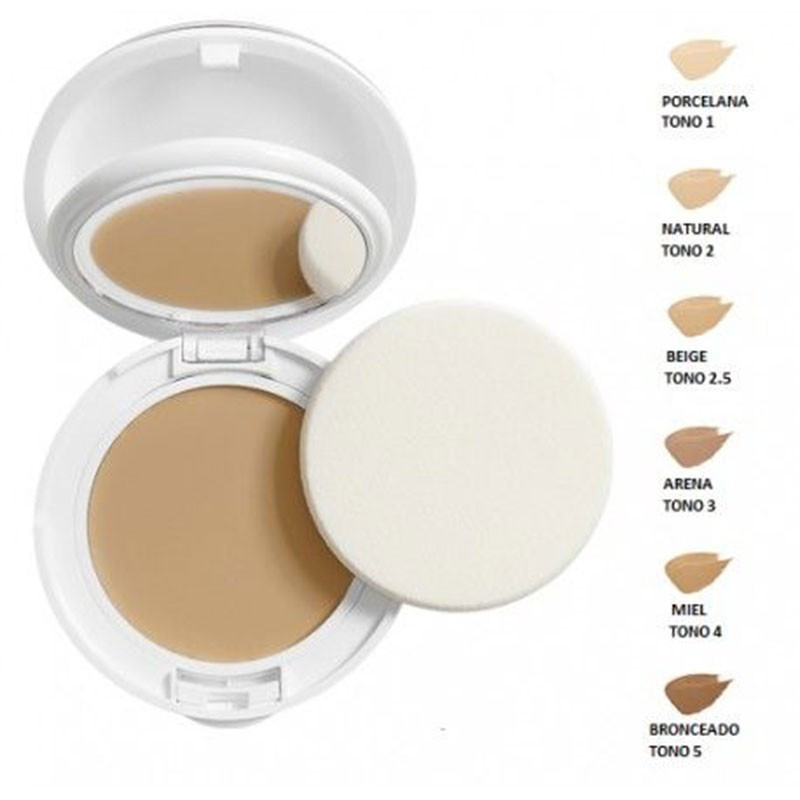 Avène Couvrance Crema Compacta SPF30 Efecto Mate 5.0 Soleil