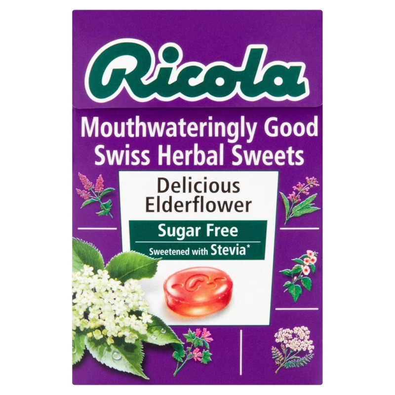 Ricola Flor de Saúco Sin Azúcar 45g