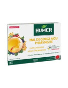 Humer Dolor de Garganta Agudo Faringitis 20 pastillas frutos salvajes