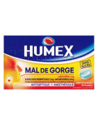 HUMEX DOLOR DE GARGANTA MENTA GLACIAL S/AZÚCAR 24 PASTILLAS