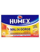 HUMEX DOLOR DE GARGANTA MIEL LIMÓN S/AZÚCAR 24 PASTILLAS
