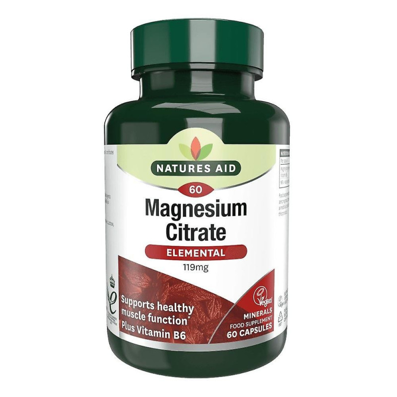 NATURES AID MAGNESIO CITRATO 125MG 60 TABLETAS
