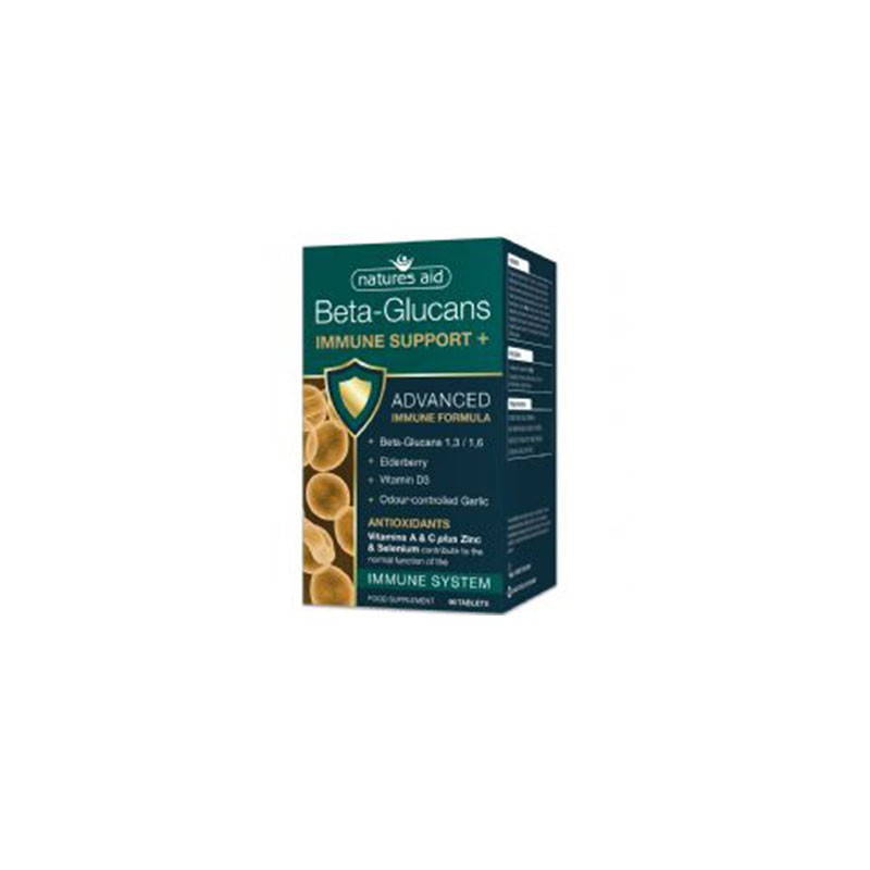 Natures Aid Beta-Glucans Immune Support+ 90 tabletas