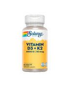 SOLARAY VITAMINA D3+K2 60 VEGCAPS