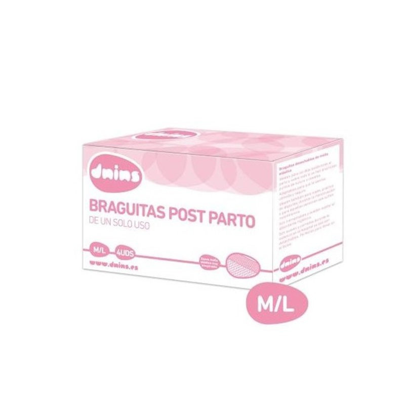 Dnins Braguitas Post Parto Talla S-M 4 unidades