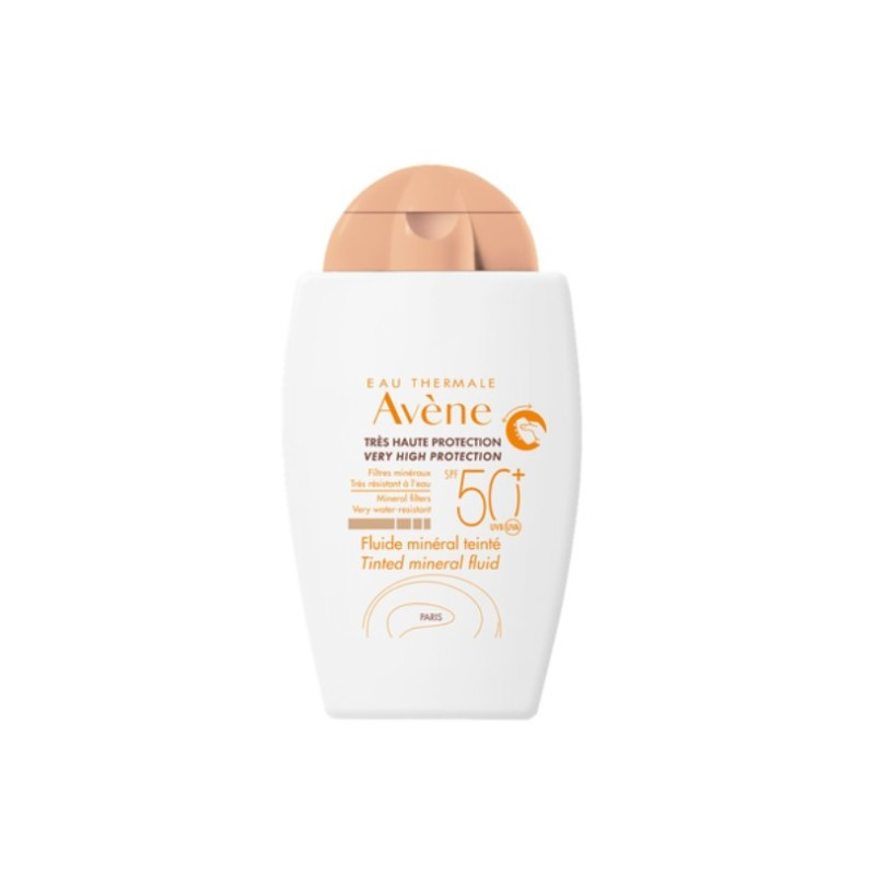 Avène Pantalla Física Fluido Mineral con Color SPF50+ 40ml