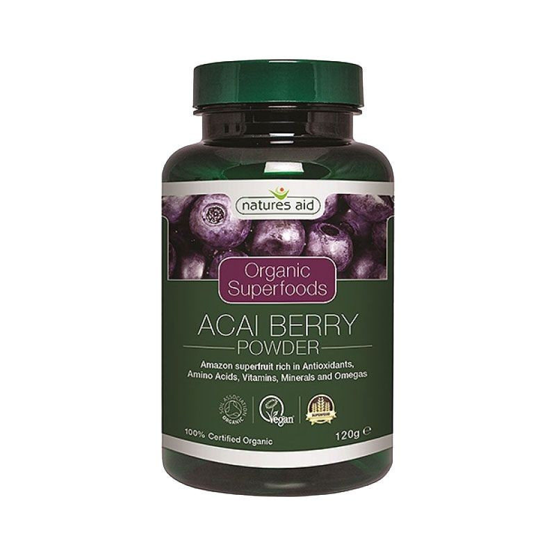 Natures Aid Açai Berry en Polvo BIO 120 gr
