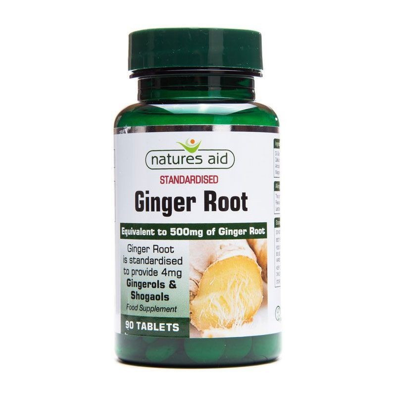 Natures Aid Jengibre Raíz 90 tabletas