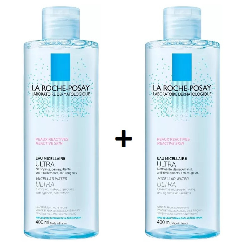 LA ROCHE POSAY AGUA MICELAR ULTRA PIELES REACTIVAS 2 X 400ML
