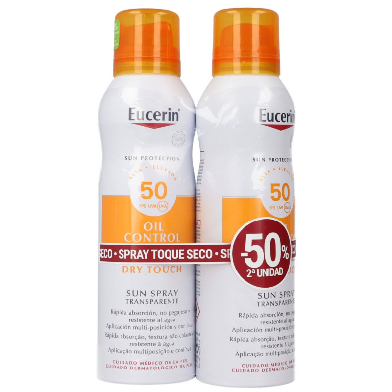 Eucerin Sun Protection Spray SPF50 x2 unidades
