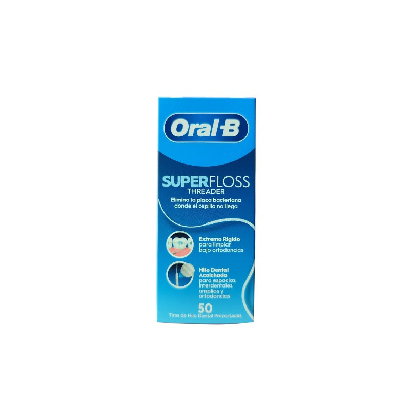 ORAL-B Superfloss Seda Dental Sin Cera 50 Hebras
