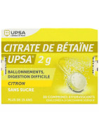 Upsa Citrato de Betaina 2gr trastornos digestivos 20 comprimidos efervescentes