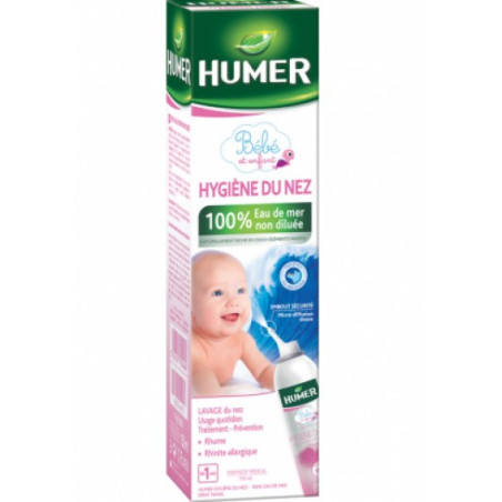 humer higiene de nariz para bebé, agua de mar150ml