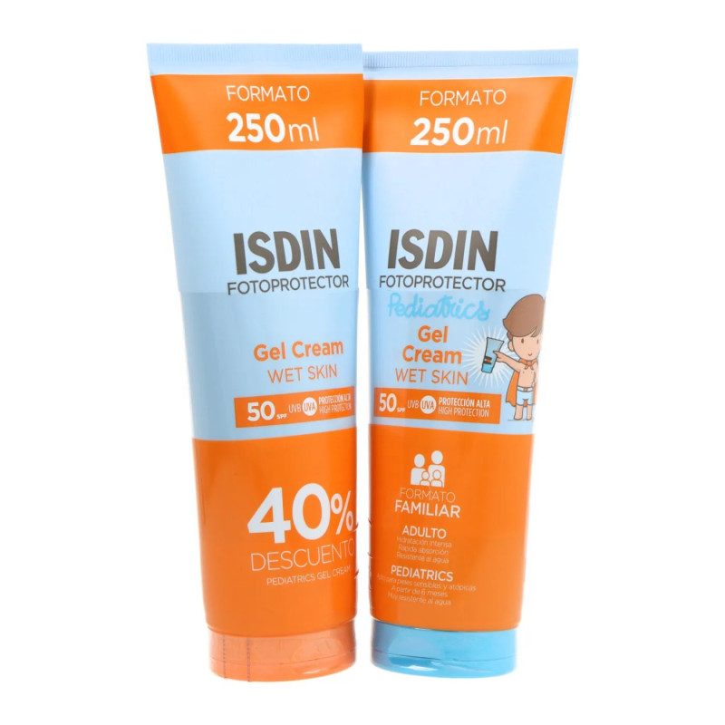 Isdin Fotoprotector Gel Crema + Gel crema pediatrics 250ml+250ml