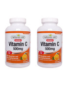 Natures Aid Vitamina C 500mg 100 comprimidos x2 unidades