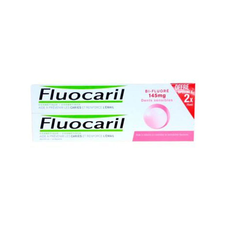 Fluocaril Bi-Fluore 145mg Dientes Sensibles 75ml x2 unidades