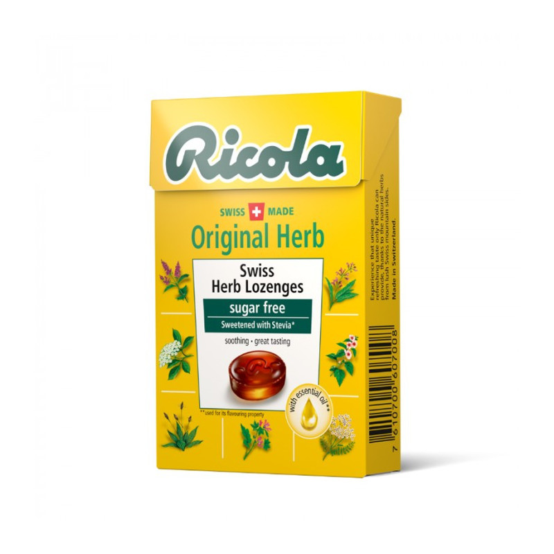 Ricola Original Herb Gotas De Hierbas Sin Azúcar 45g