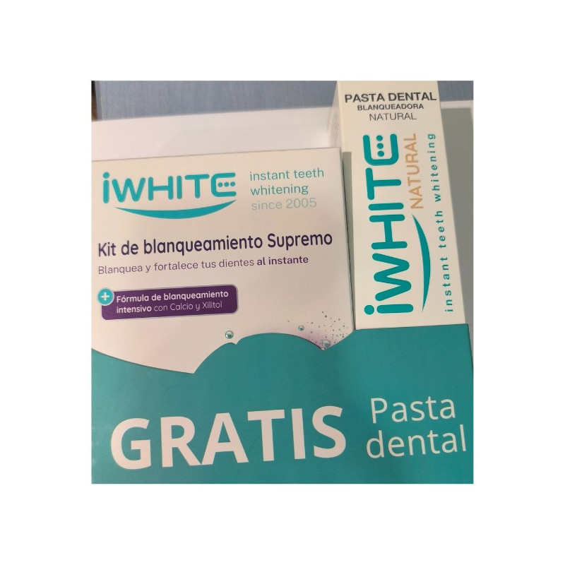 IWHITE KIT DE BLANQUEAMIENTO SUPREMO 10 MOLDES + PASTA 75 ML