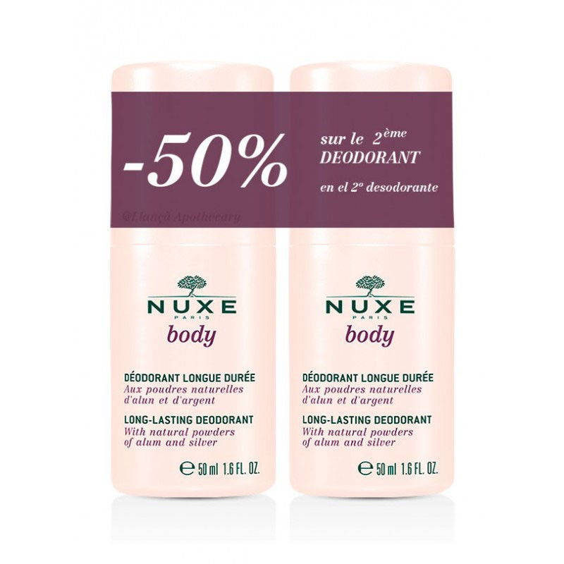Nuxe Body Desodorante Larga Duración Roll-on 50ml x2 unidades