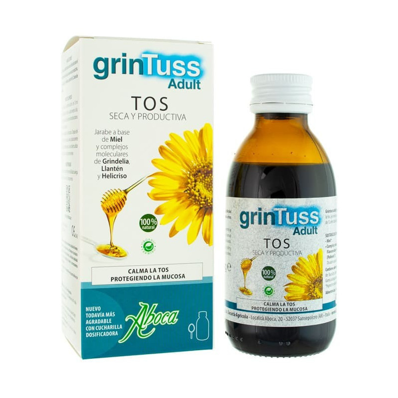GRINTUSS tos seca y productiva 180 GR JARABE Adultos