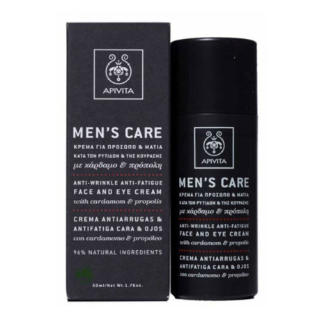 Apivita Men's Care Crema Antiarrugas Antifatiga Cara y Ojos 50ml