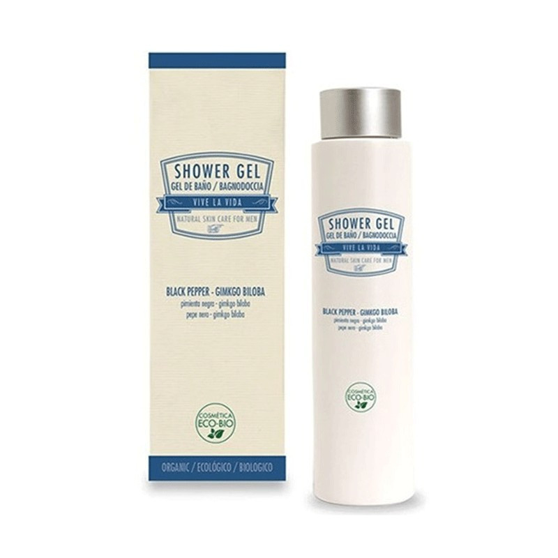 VIVE LA VIDA GEL DE DUCHA PIMIENTA NEGRA Y GINKGO BILOBA 200ML