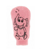 Fosters Manopla de Baño Infantil Ecológica Rosa