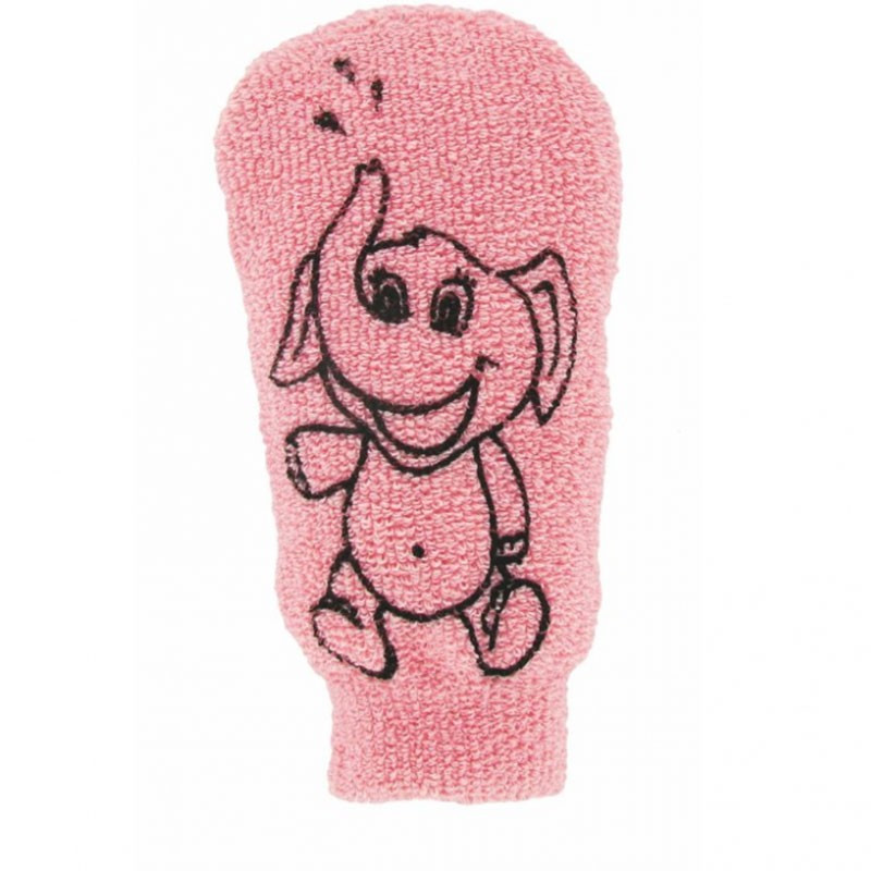 Fosters Manopla de Baño Infantil Ecológica Rosa