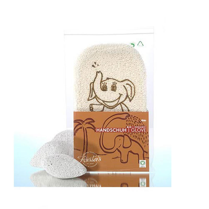 Fosters Manopla de Baño Infantil Ecológica Beige