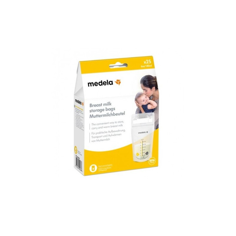 Medela Bolsas de leche materna 25 unidades.