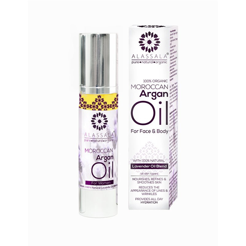 Alassala Moroccan Argan Oil Aceite Rostro y Cuerpo Lavanda 15ml