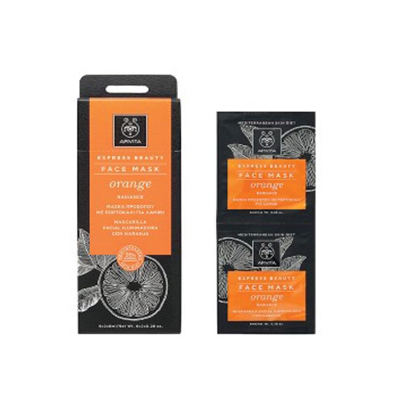 Apivita Face Mask Mascarilla Iluminadora Naranja 2ud