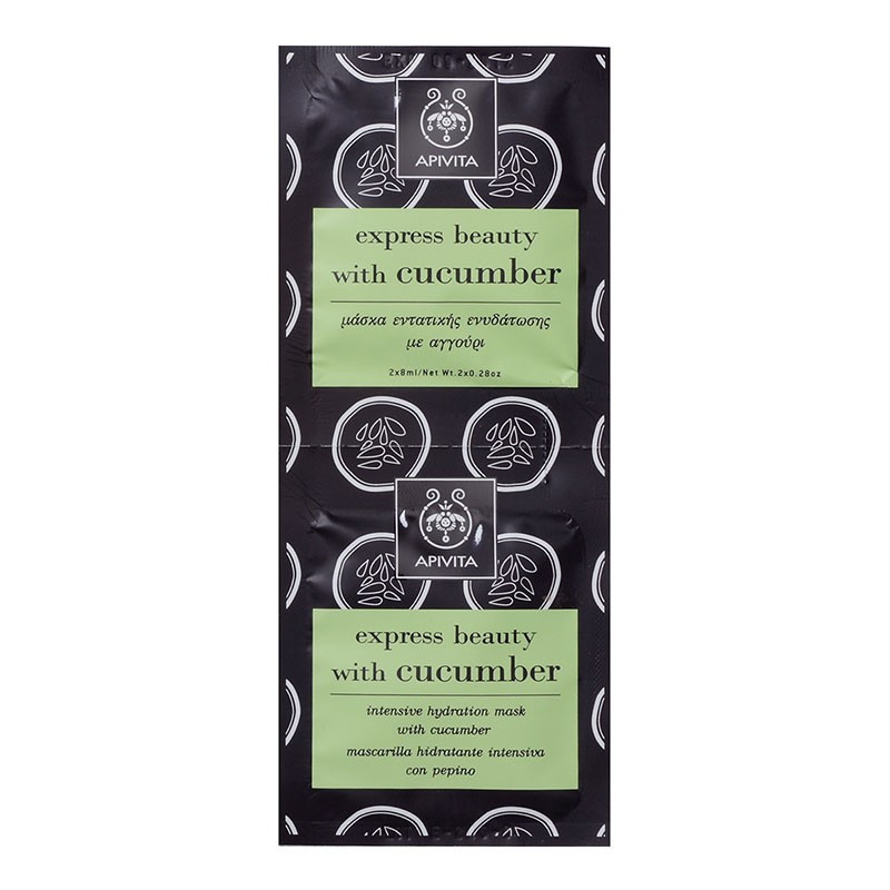 Apivita Face Mask Cucumber Mascarilla Facial Hidratante con Pepino 2ud