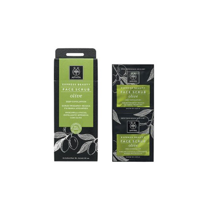 Apivita Face Scrub Exfoliante Intensivo con Oliva 2 unidades