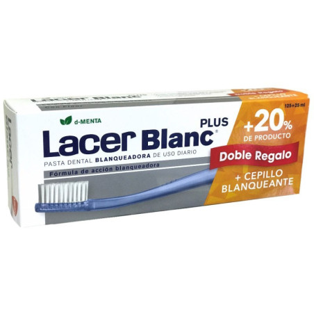 LacerBlanc Plus Dentífrico Blanqueador 150ml + Cepillo Blanqueante de regalo