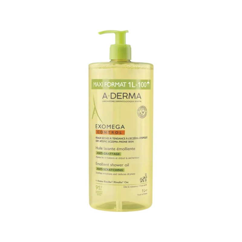A-DERMA EXOMEGA CONTROL ACEITE LAVANTE 1LITRO