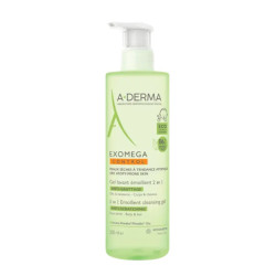 A-DERMA EXOMEGA CONTROL GEL LIMPIADOR EMOLIENTE 2 EN 1 500 ML