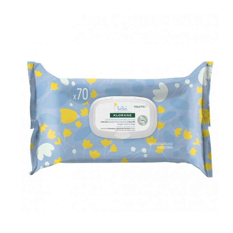 Klorane Bebé Toallitas 70 unidades