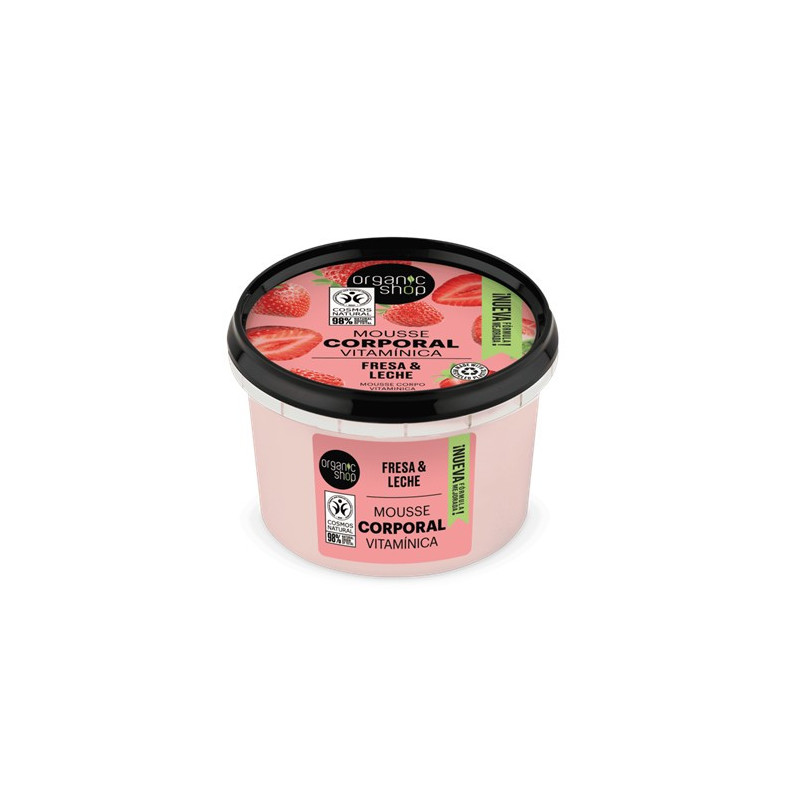 Organic Shop Mousse Corporal Fresa Orgánica y Leche 250ml