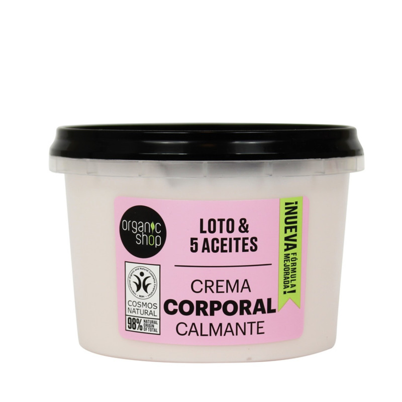 Organic Shop Lotus Orgánico y 5 aceites Crema Corporal 250ml