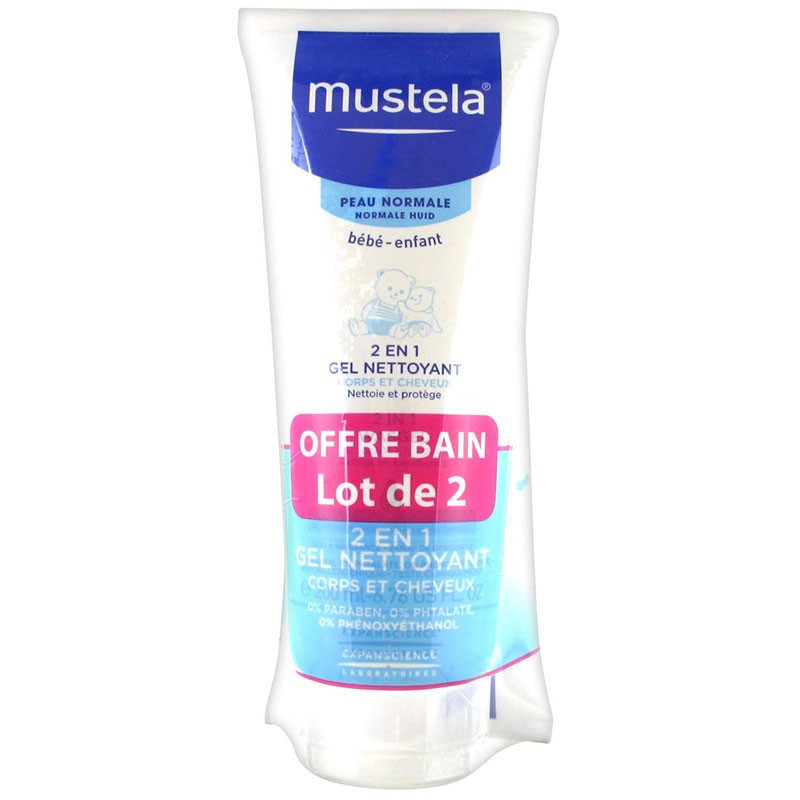 Mustela 2 en 1 Gel Limpiador 200ml Duplo