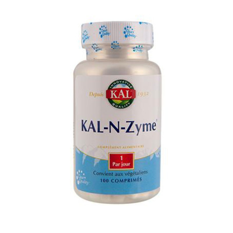 SOLARAY KAL-N-ZYME ENZIMAS DIGESTIVAS 100 TABLETAS
