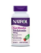 NATROL MELATONINA 10MG FAST DISSOLVE SABOR FRESA 60 TABLETAS