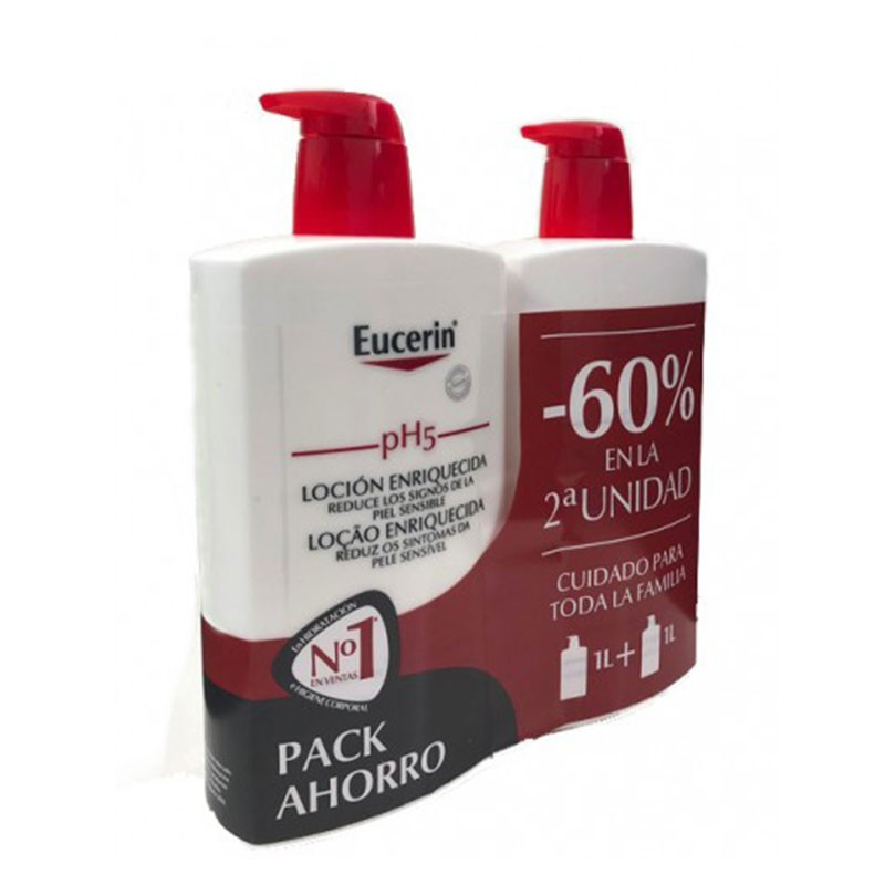 Eucerin pH5 Loción Hidratante 1000ml Piel Seca Duplo