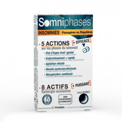 3C PHARMA SOMNIPHASES INSOMNIA 5 ACCIONES 30 COMPRIMIDOS