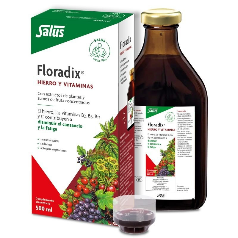 FLORADIX HIERRO + VITAMINAS 500 ML